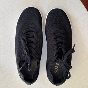 Suavs The Zilker Women’s shoes, 8.5, black on white